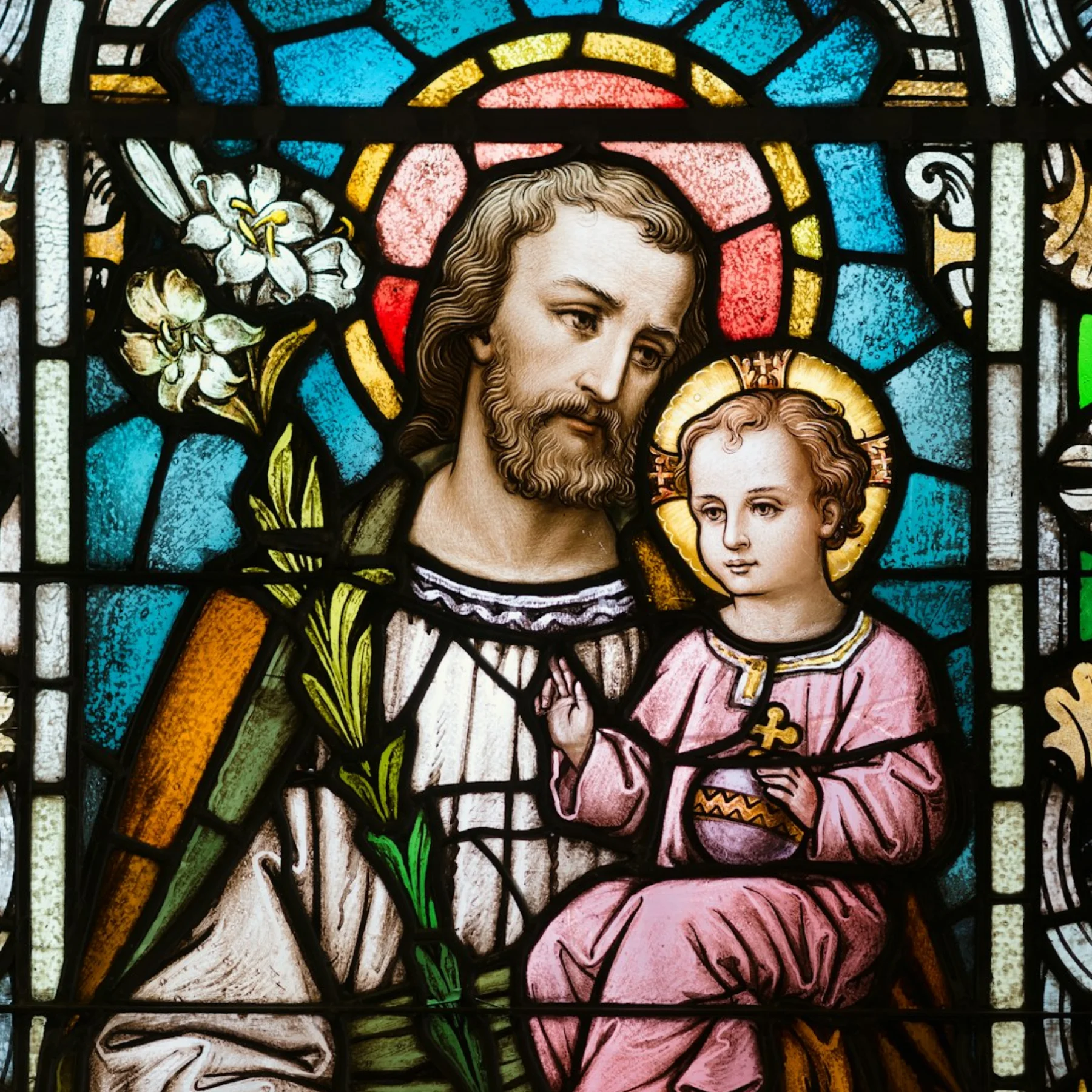 Stained Glass Jesus Art
